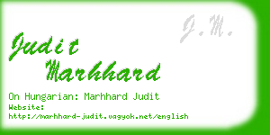 judit marhhard business card